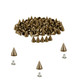 Plastic Cone Studs with Base Pin - (Pack of 100)